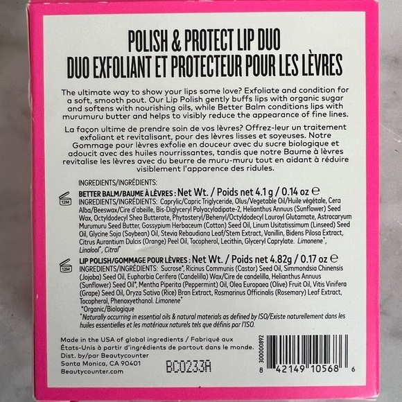 Beautycounter Polish & Protect Lip Duo NIB - Picture 4 of 6